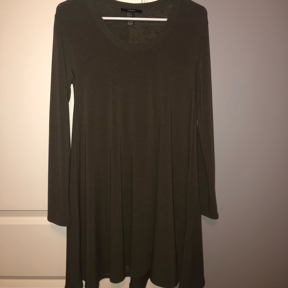 forever 21 long sleeve t-shirt dress